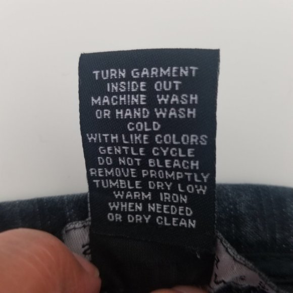 Larry Levine Black Stretch Flared Denim Skirt 10 - Picture 11 of 12